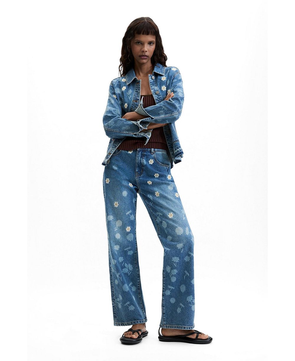 Desigual Женские джинсы Regular embroidered