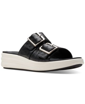 Clarks Женские сандалии Drift Buckle Slip-On Wedge