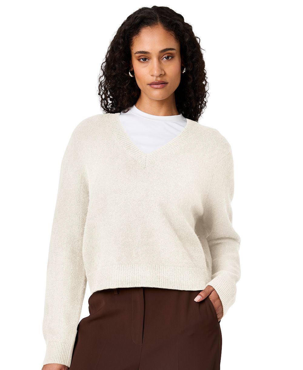 French Connection Women's Suzie Oversized V-Neck Pullover