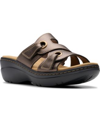 Женские кожаные босоножки на платформе Clarks Merliah2 Cove Casual Wedge