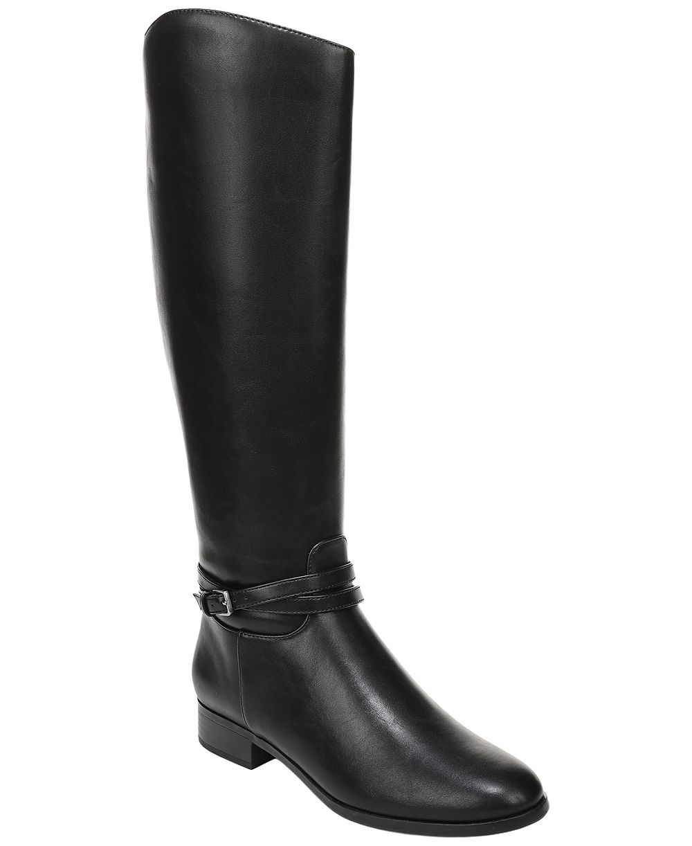 LifeStride Women's Scout Wide Calf Riding Tall Block Heel Boots