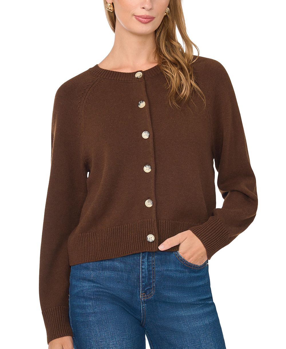 Женский кардиган Vince Camuto с пуговицами и рукавами raglan