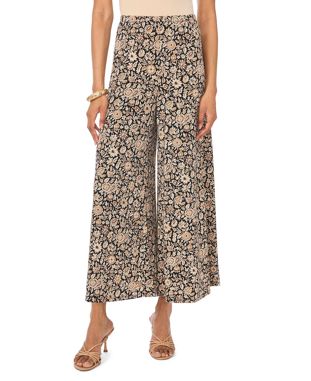 Vince Camuto Women's Wide-Leg Pull-On Floral-Print Pants