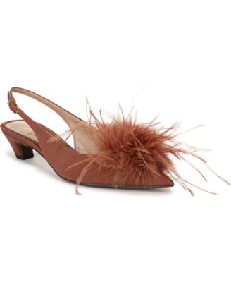 Туфли Sam Edelman Women's Finch Feather Slingback Pumps
