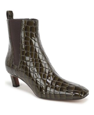 Dark Cactus Croco Leather