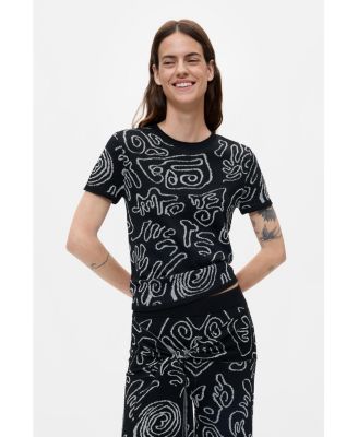 Desigual Women's Jacquard Knit T-shirt