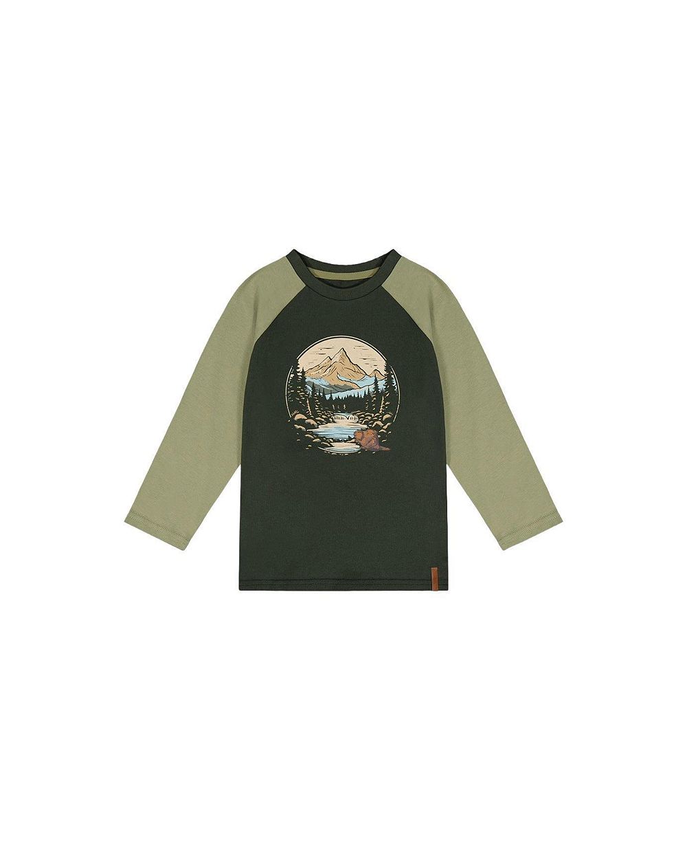 Deux par Deux Детская футболка Raglan для мальчиков 6-12