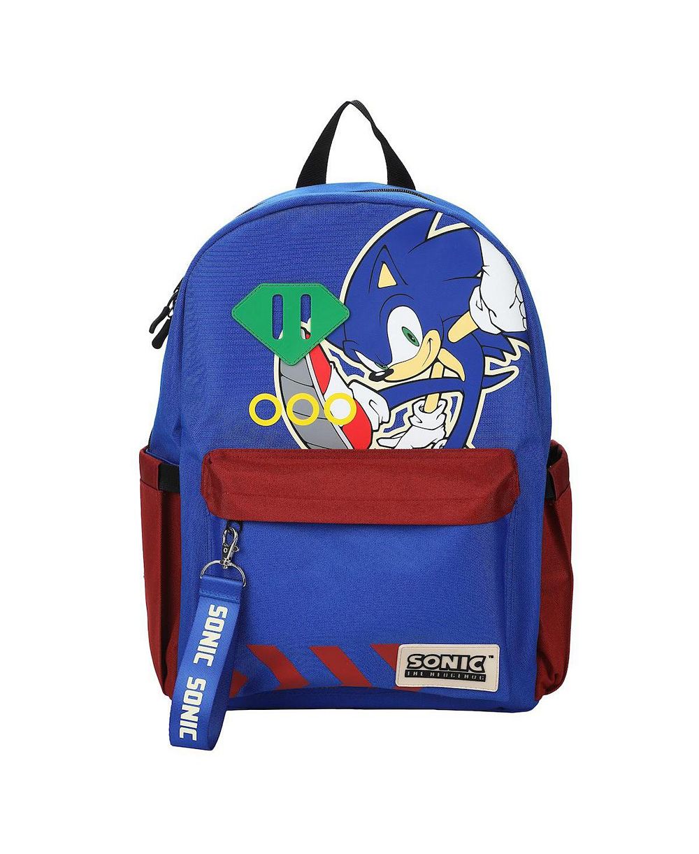 Взрослый рюкзак Sonic the Hedgehog с принтом персонажа, 16.5 дюймов