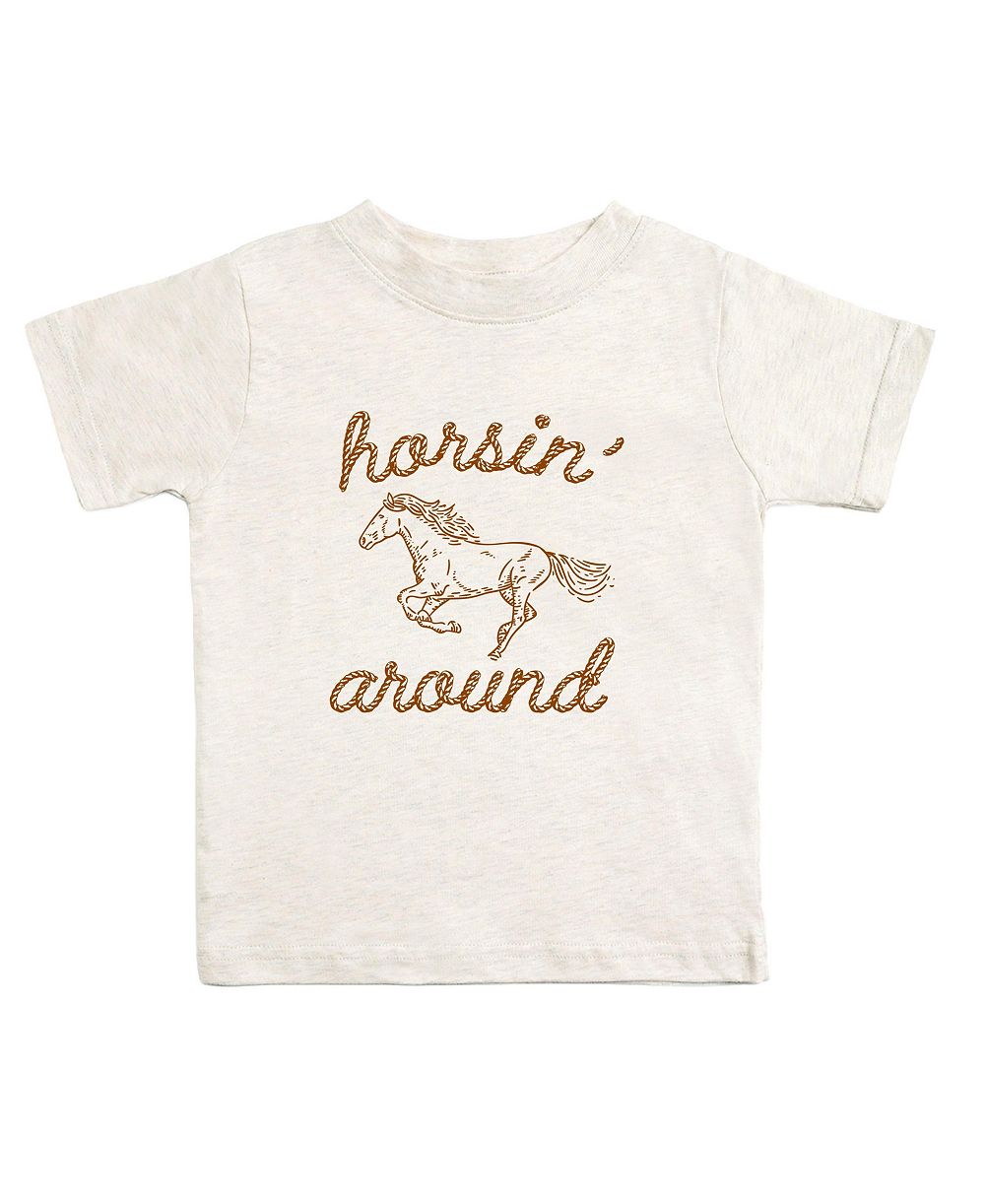 Детская футболка Sweet Wink Horsin' Around Western с коротким рукавом, для мальчиков 5-8 лет