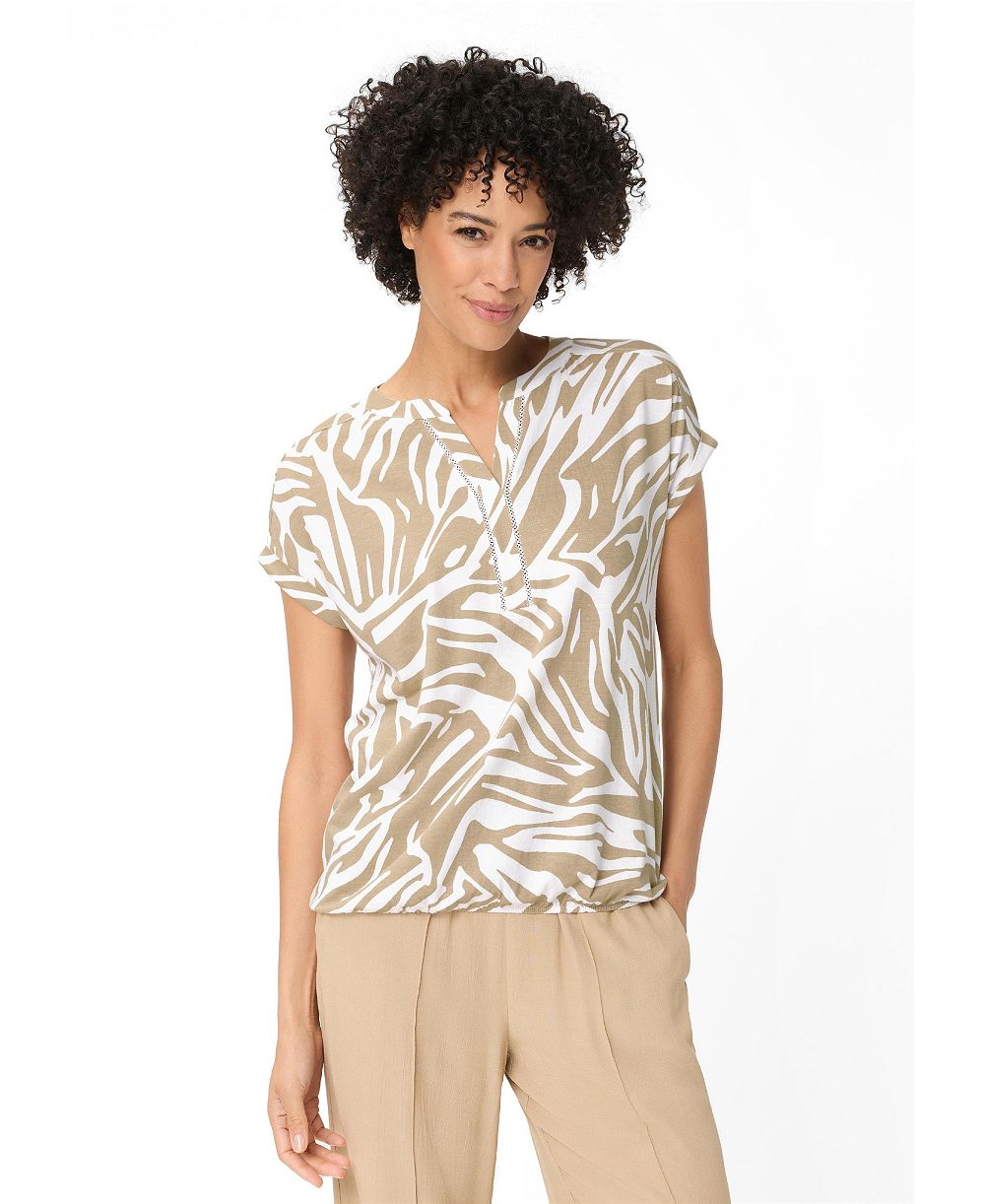 Olsen Women's Neo Zebra Tunic T-Shirt