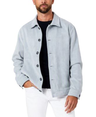 GUESS Men's Harlow Faux Suede Overshirt