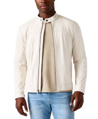 GUESS Men's Faux Suede Regular-Fit Biker Jacket