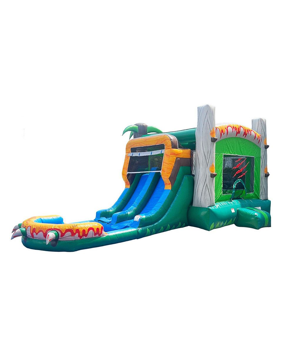Надувной батут HeroKiddo T-Rex Adventure XL Combo