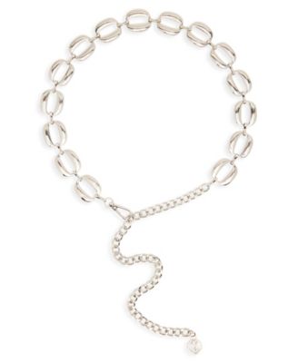 Steve Madden Puffed Oval Chain Belt