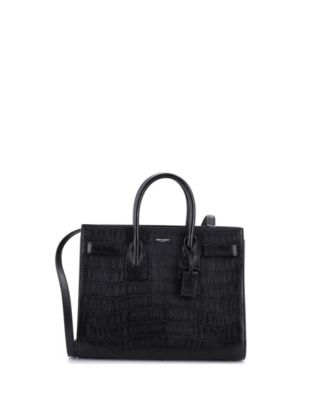 Сумка Saint Laurent Small Sac de Jour NM из тисненым кожаным материалом
