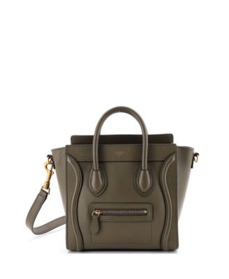 Б/у сумка-кроссбоди Celine Nano Luggage из кожи