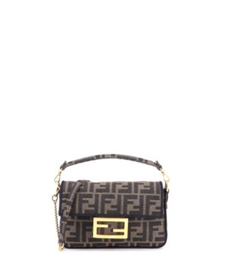 Мини-сумка Fendi Mini Baguette NM Bag Zucca Canvas Pre-Owned
