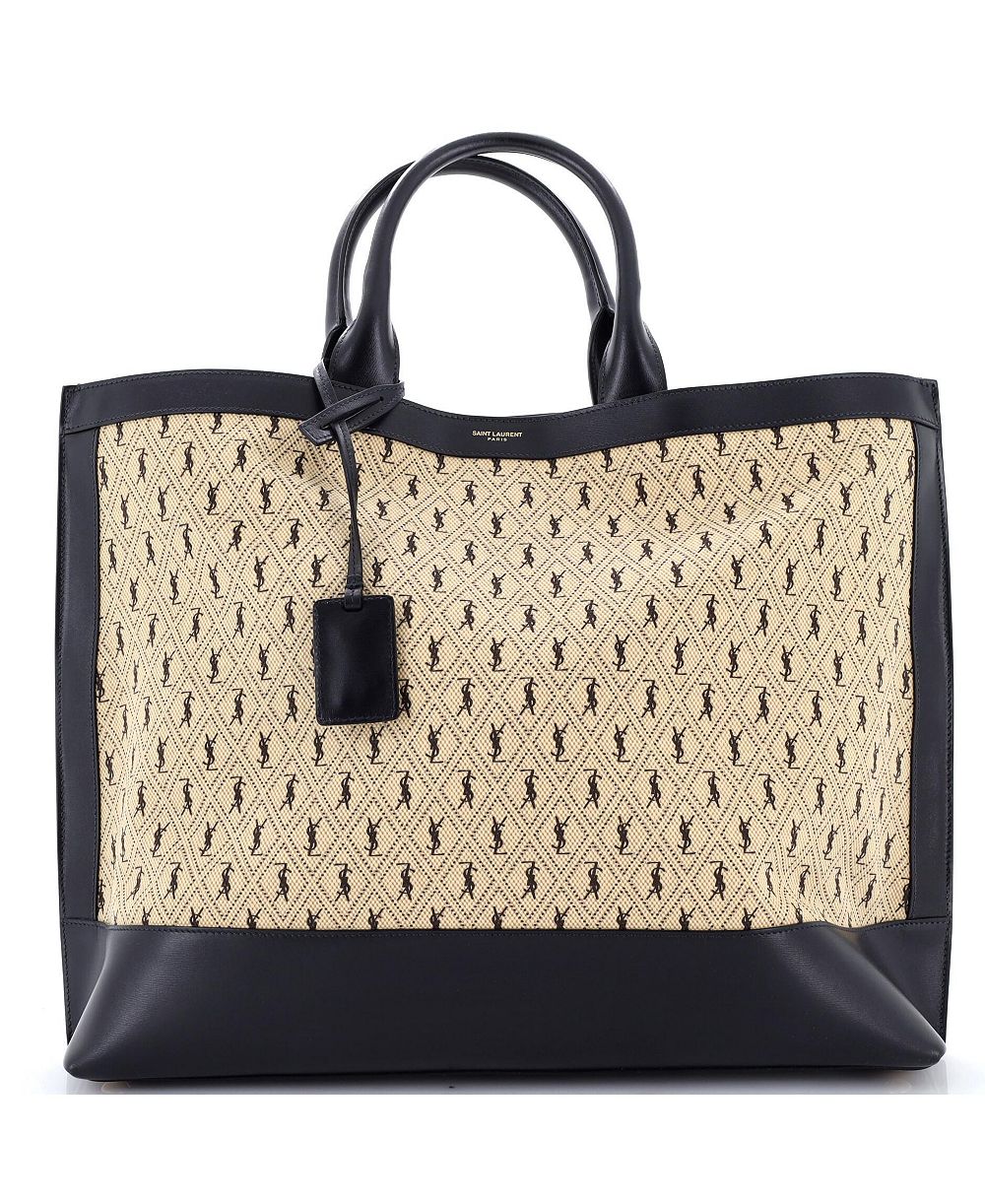 Pre-Owned Saint Laurent большой тоут Le Monogram из канваса и кожи с монограммой по всей поверхности