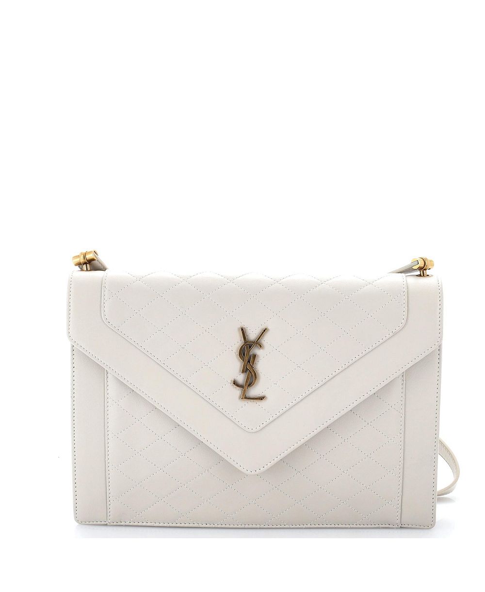 Б/у сумка-сэтшель Saint Laurent Gaby Envelope из стеганой кожи
