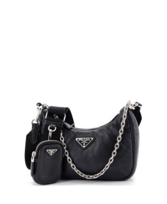 Pre-Owned Prada Small Re-Edition 2005 Shoulder Bag Nappa Leather