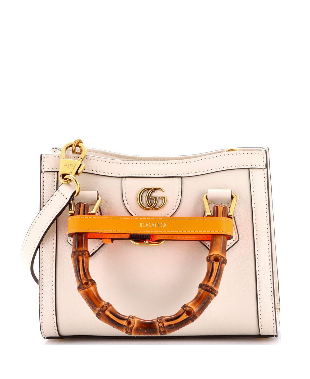 Gucci мини-сумка Diana NM из кожи с бамбуковой ручкой