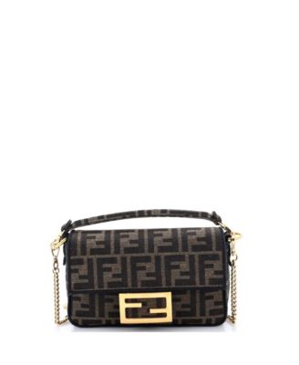 Fendi Mini Baguette NM сумка Zucca Canvas