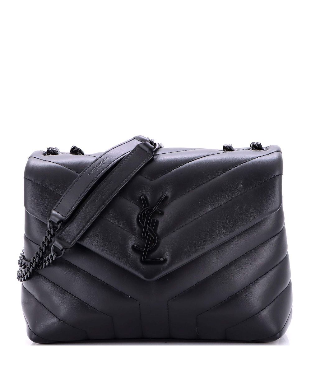 Б/у сумка на плечо Saint Laurent Small Loulou из кожи Matelasse Chevron
