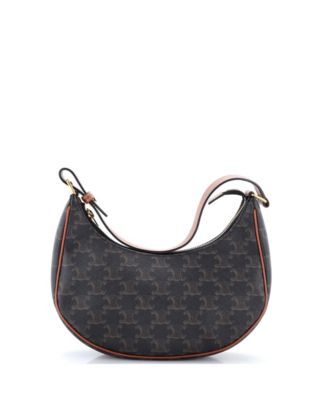 Pre-Owned Celine Ava Bag Triomphe Coated Canvas