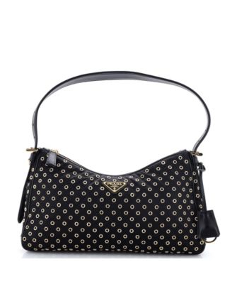 Pre-Owned Prada Medium Aimee Shoulder Bag Re-Nylon with Grommets
