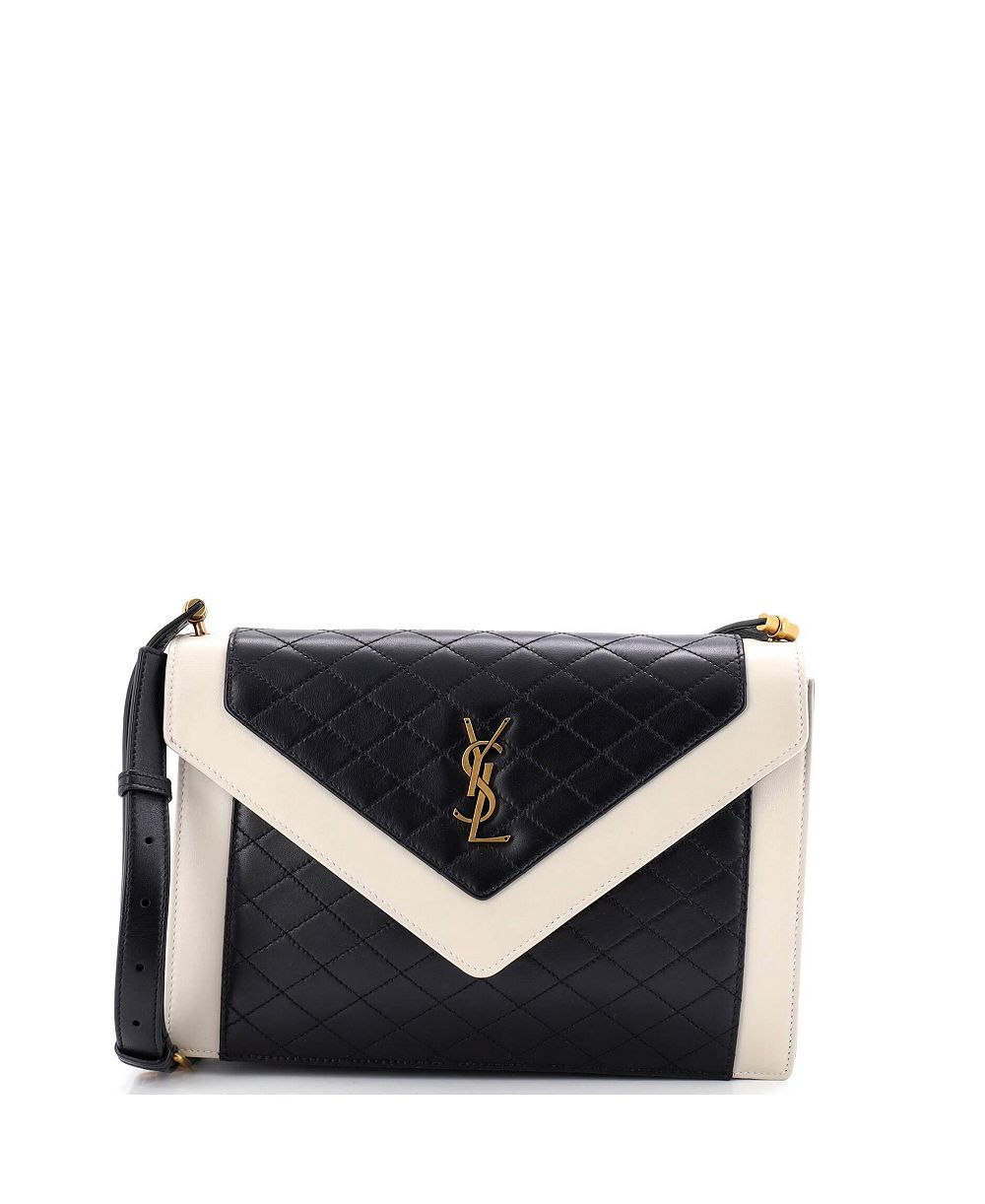 Pre-Owned Saint Laurent Gaby Envelope Satchel Quilted Leather