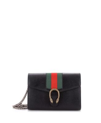 Pre-Owned Gucci Dionysus Web Chain кожаный кошелек