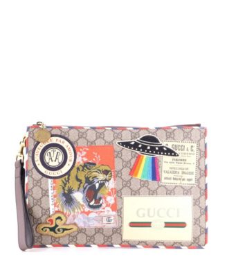 Clutch-сумка Pre-Owned Gucci Courrier GG Coated Canvas