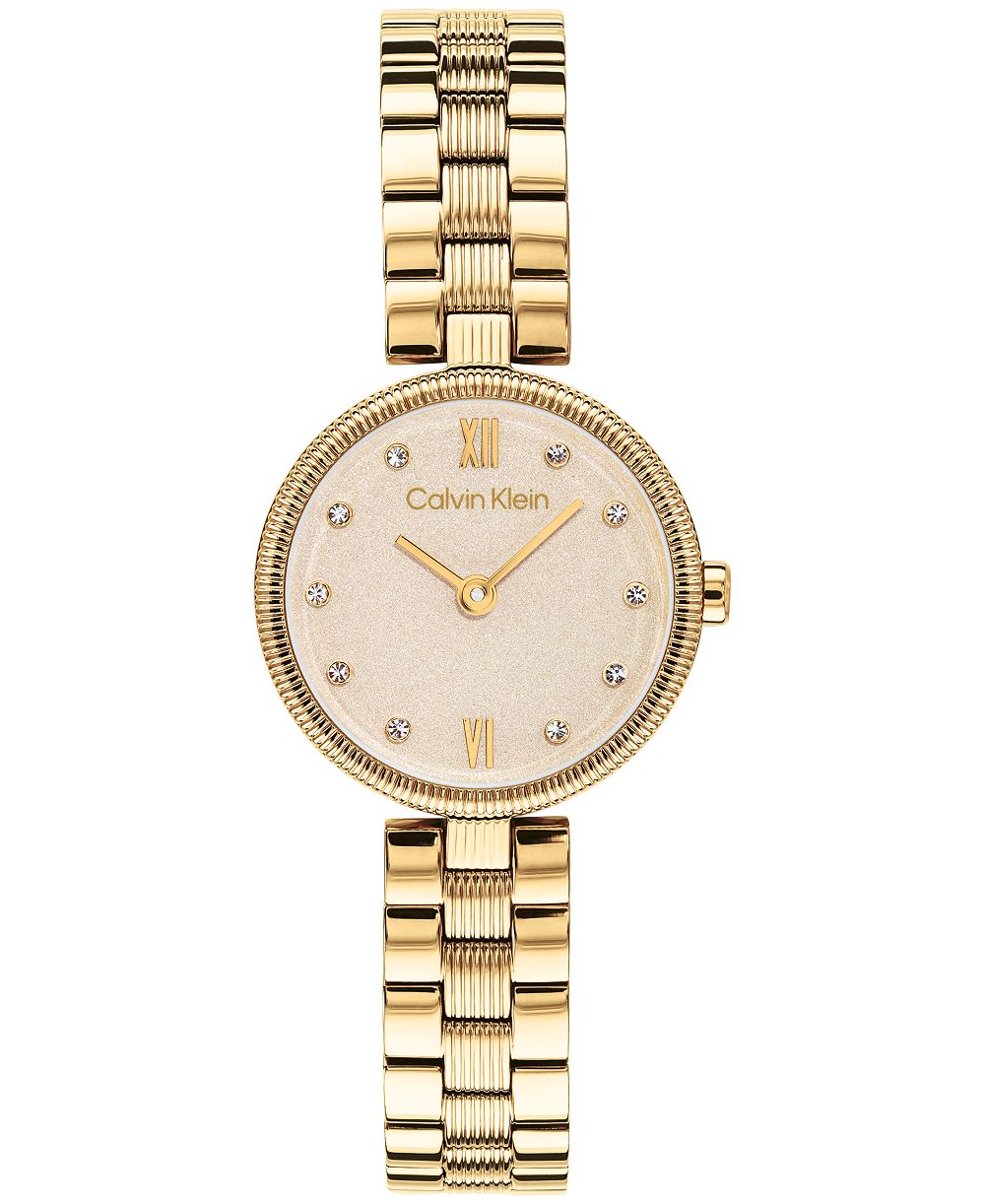 Женские наручные часы Calvin Klein Gleam Gold-Tone Stainless Steel 24mm
