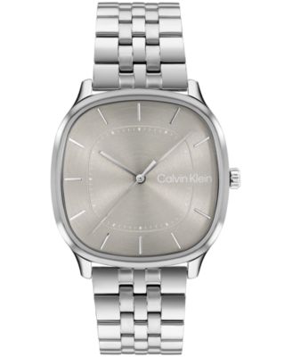 Часы Calvin Klein CK Shape Silver-Tone Stainless Steel Bracelet 37mm Мужской