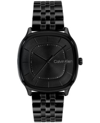 Calvin Klein Мужские часы CK Shape черные, браслет из нержавеющей стали с IP покрытием 37mm
