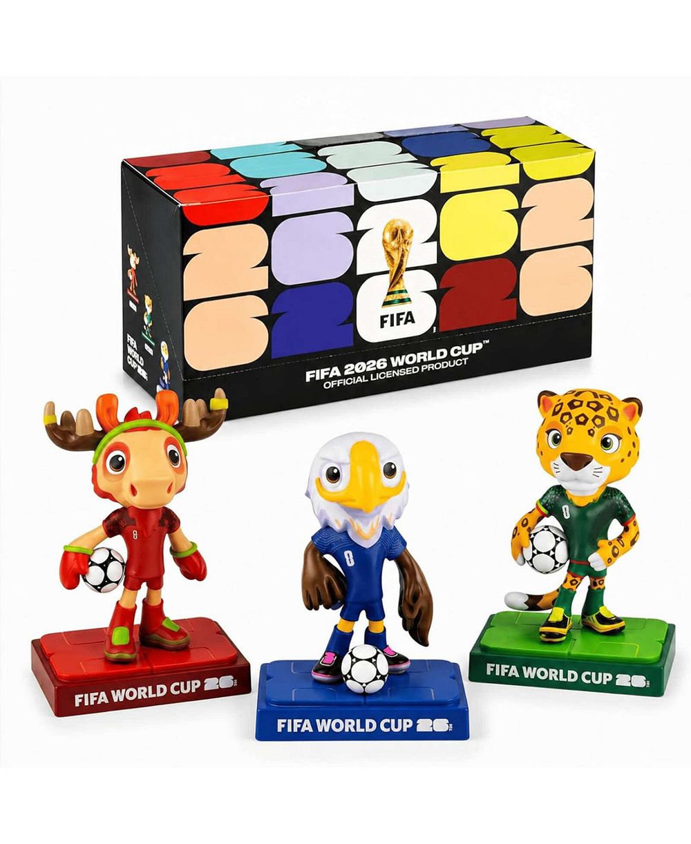 FIFA 2026 World Cup Maple, Zayu and Clutch 5"H 3-Piece Figurine Set, 14+