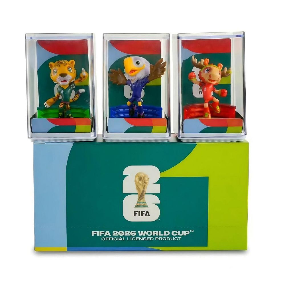 FIFA 2026 World Cup Official Licensed Mascot Toy Set of 3 6CM Figurines Maple Zayu Clutch FIFA 26 Mascot For Teen | Adult | Collector