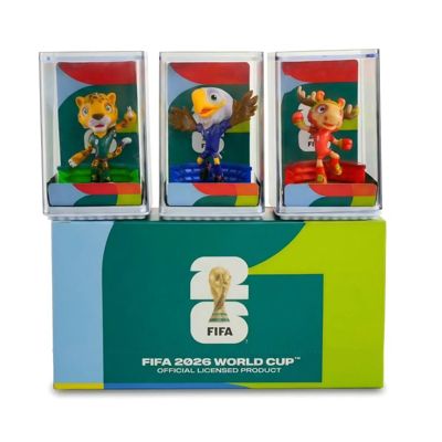 FIFA 2026 World Cup Official Licensed Mascot Toy Set of 3 6CM Figurines Maple Zayu Clutch FIFA 26 Mascot For Teen | Adult | Collector