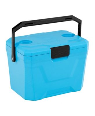 SUGIFT Insulated Portable Hard Shell Ice Chest Cooler with 2 Cup Holders 21-Quart