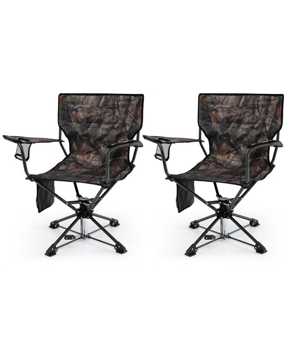 Складной охотничий стул SUGIFT 360degree(s) Swivel Portable Set of 2 с тканью 600D Oxford