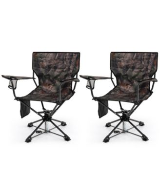 Складной охотничий стул SUGIFT 360degree(s) Swivel Portable Set of 2 с тканью 600D Oxford