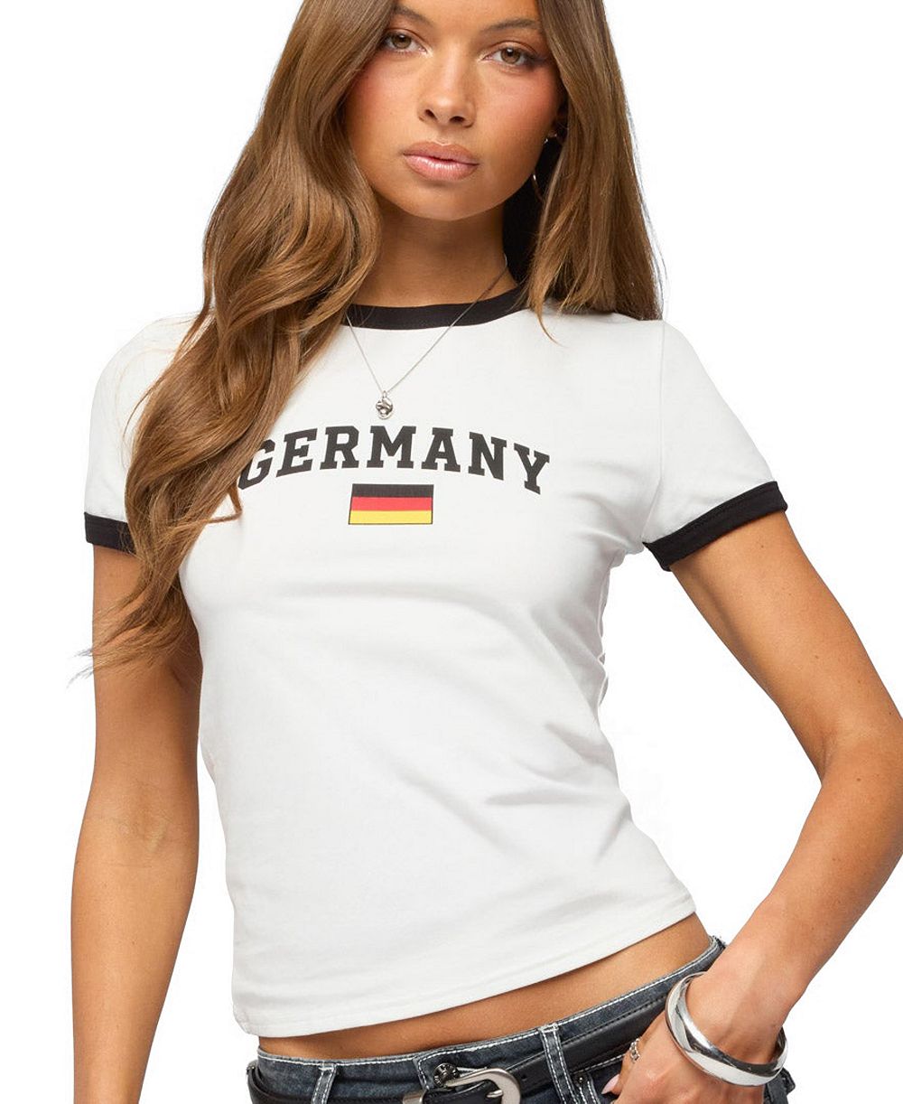 Edikted Women's Germany Contrast T Shirt