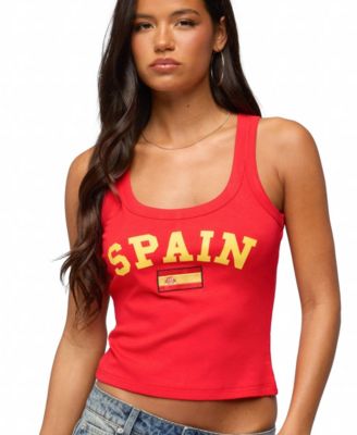 Женский трикотажный топ Edikted Spain Ribbed