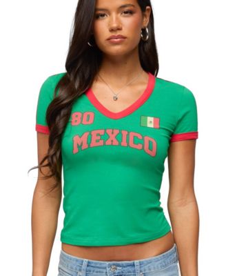 Футболка Edikted Women's Mexico 08 V Neck