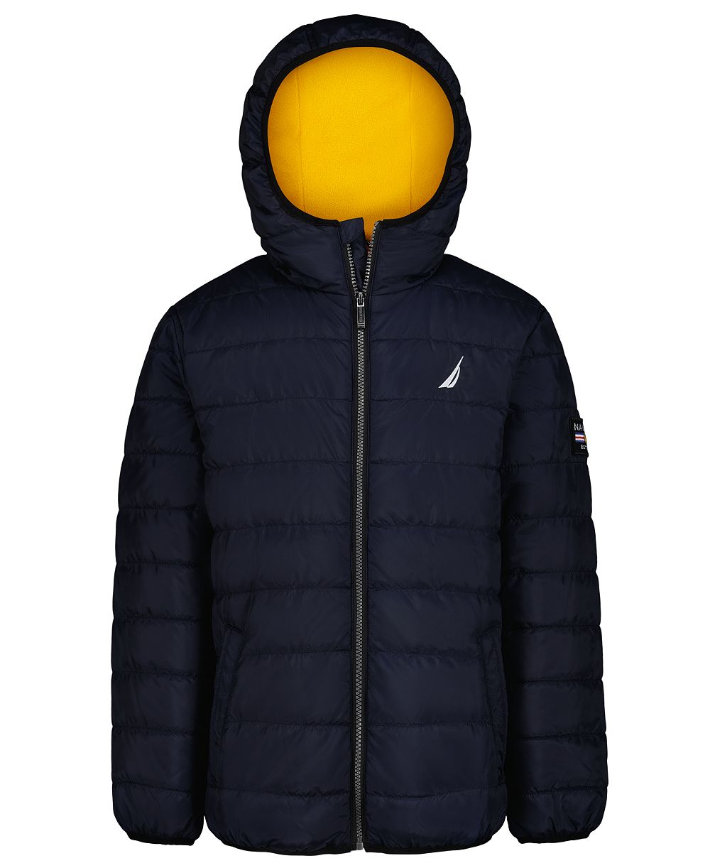 Nautica Boys' 8-20 Hooded Puffer Fleece-Lined Jacket