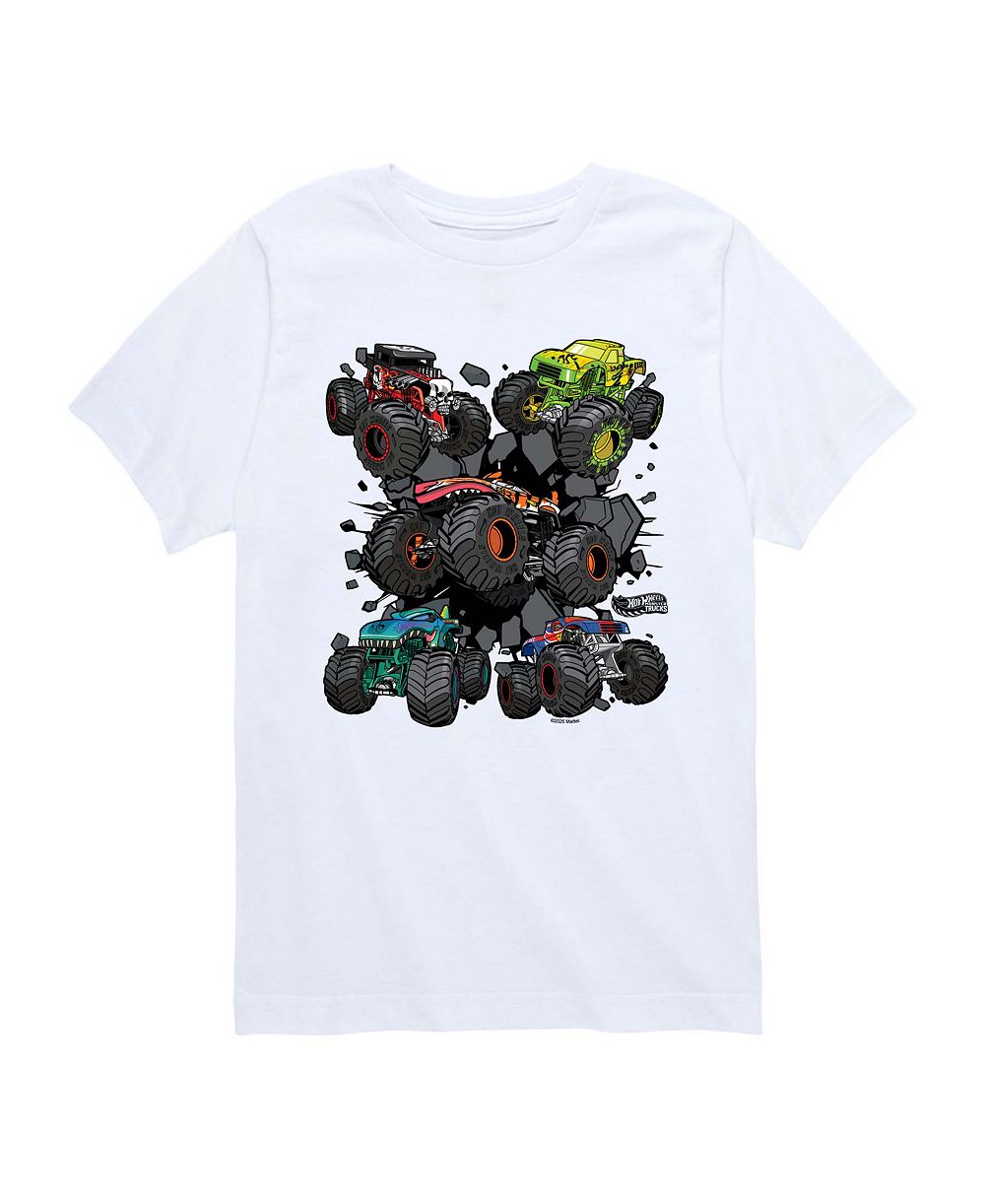 Детская футболка Hot Wheels Boys' 8-20 Monster Truck Grids Graphic Short-Sleeve