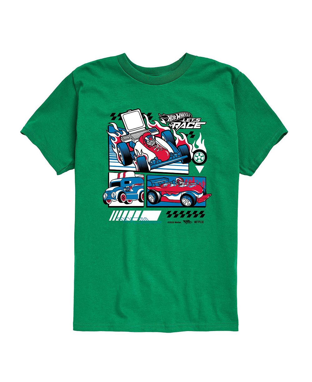 Hot Wheels Детская футболка Lets Race Grid Short-Sleeve Graphic T-Shirt для мальчиков 2T-5T