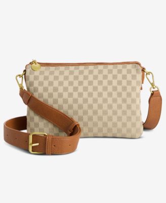 Style & Co Checkered Soft Knit Double Comp Crossbody, Exclusively at Macy's