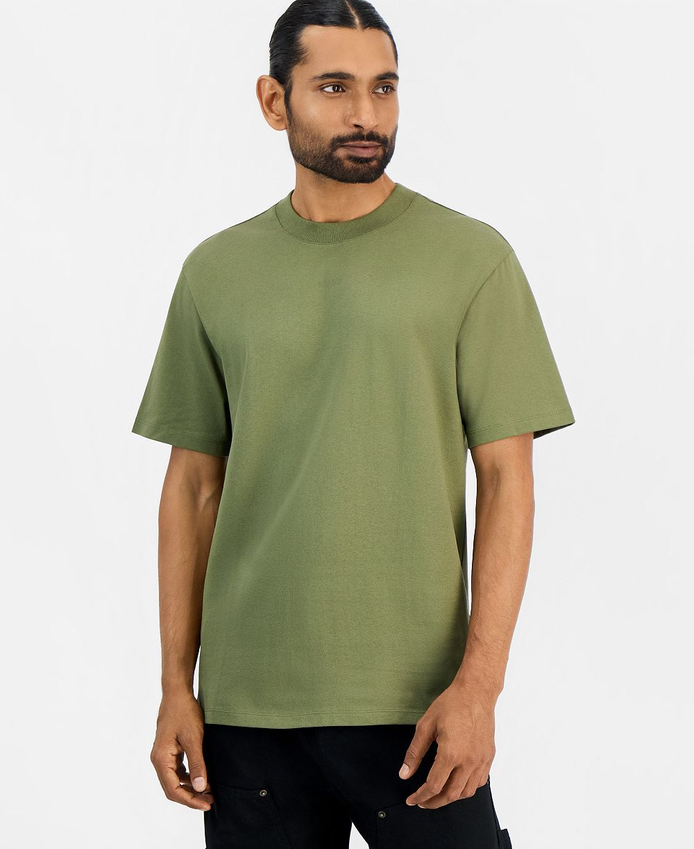HUGO by Hugo Boss Men's Dapolino Heavy Single Jersey Logo T-Shirt
