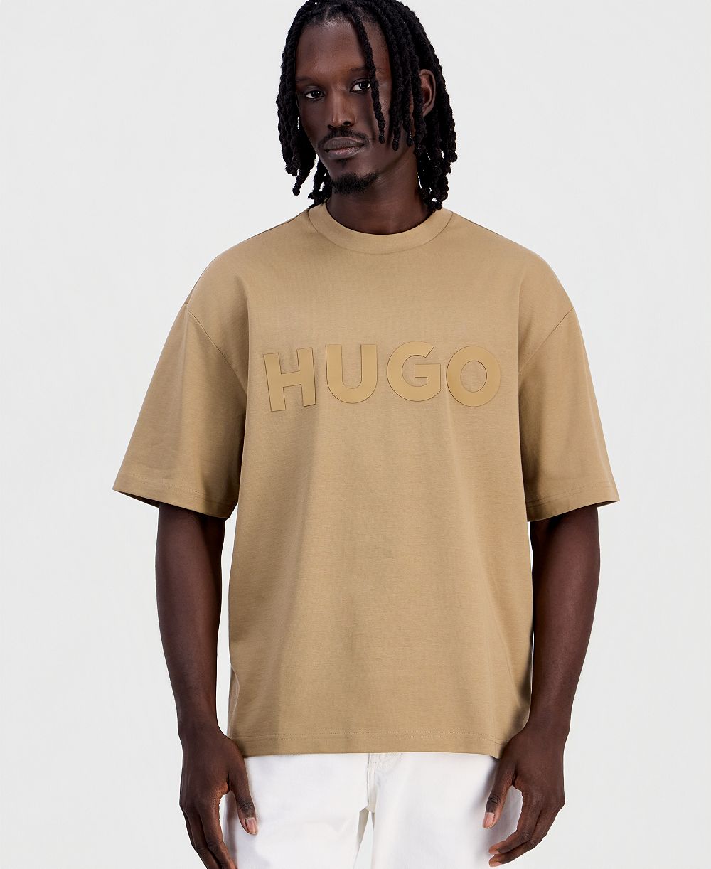 Мужская футболка HUGO by Hugo Boss Dinkee с логотипом, свободный крой